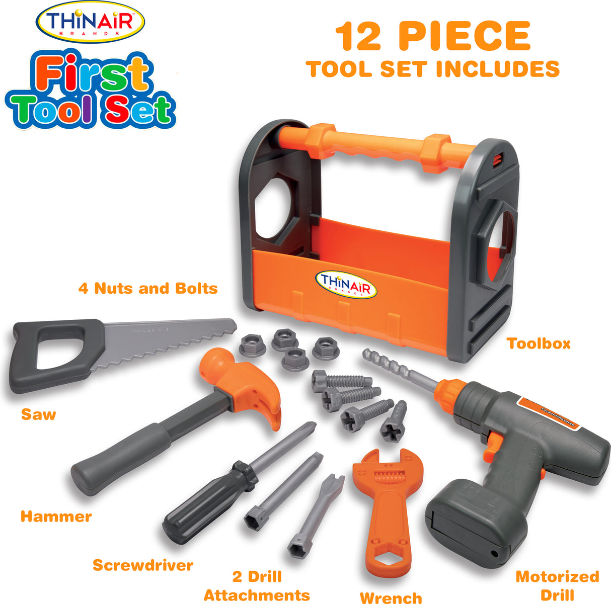 Toddler 12 PC Tool Set