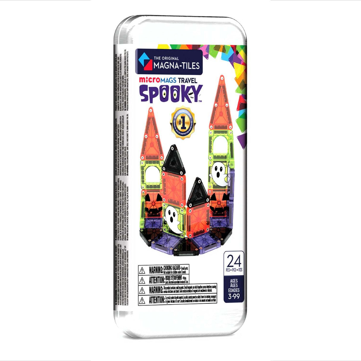MAGNA-TILES microMAGS Spooky Travel 24-Piece Set