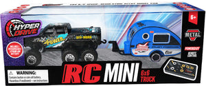 Hyper Drive RC Mini 6x6 Truck with Trailer
