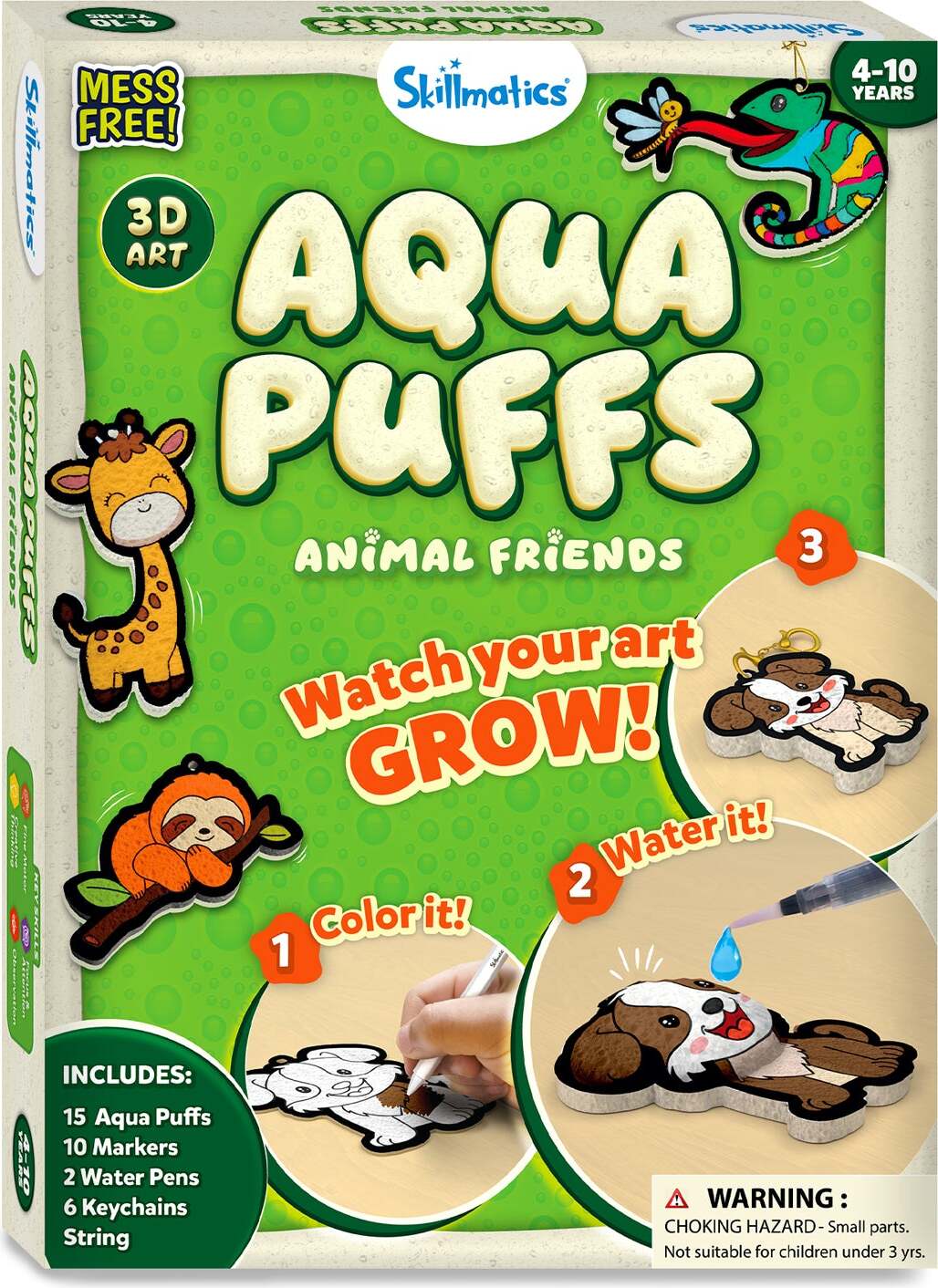 Aqua Puffs 3D Art Animal Friends