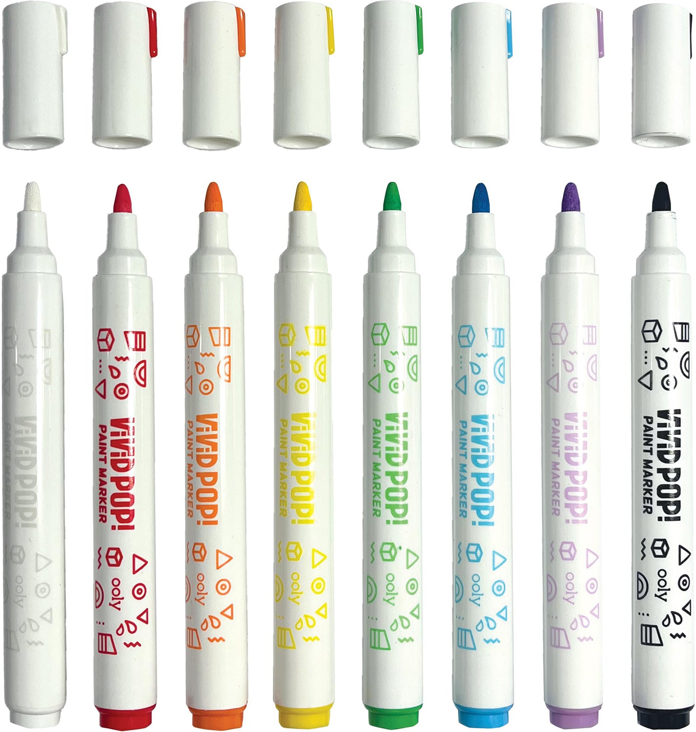 Vivid Pop! Water Based Paint Markers - 8 Colors - Gingerbread