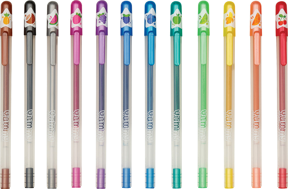 Yummy Yummy Scented Glitter Gel Pens - 12 pk