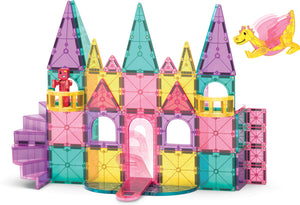 Magna-Tiles Castle DLX + MicroMAGS 48 Piece Set