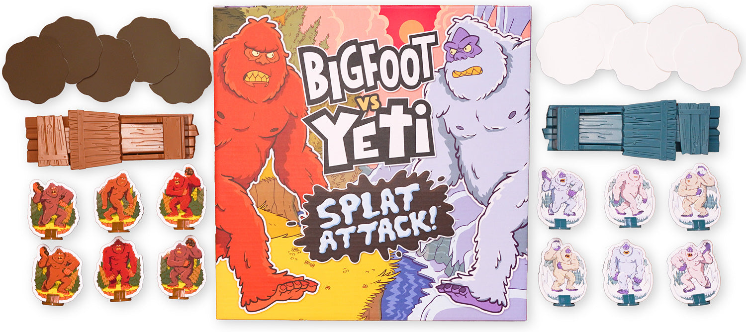 BigFoot vs Yeti - Splat Attack! Game - Gingerbread House Toys