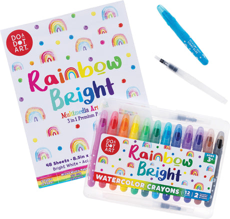 Rainbow Bright Multimedia Art Pad - 3 in 1 Premium Paper