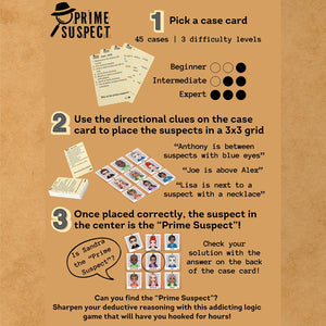Prime Suspect Solo Card Game