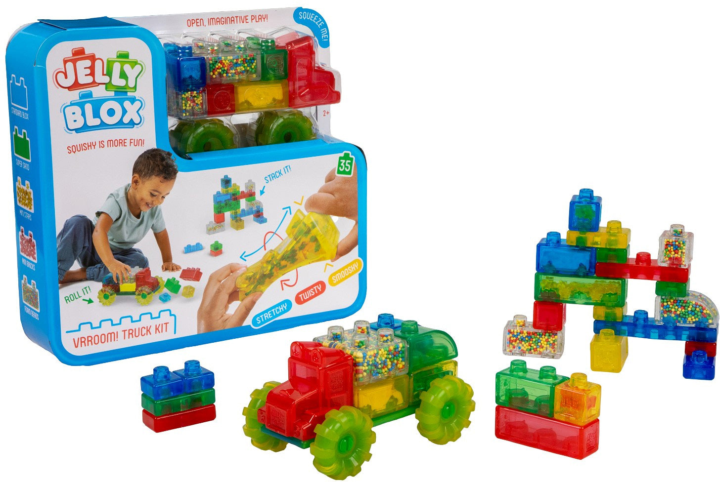 Jelly Blox Vrrrooom Truck Set - Gingerbread House Toys