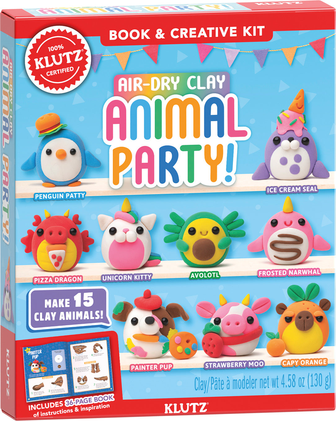 KLUTZ Air Dry Clay Animal Part - Gingerbread House Toys