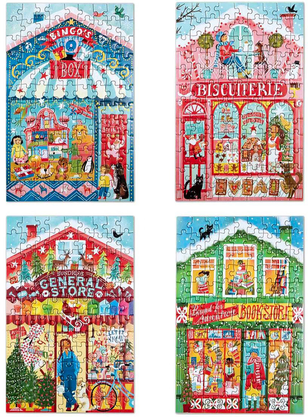 Christmas Market 100 Piece Puzzle - Gingerbread House Toys