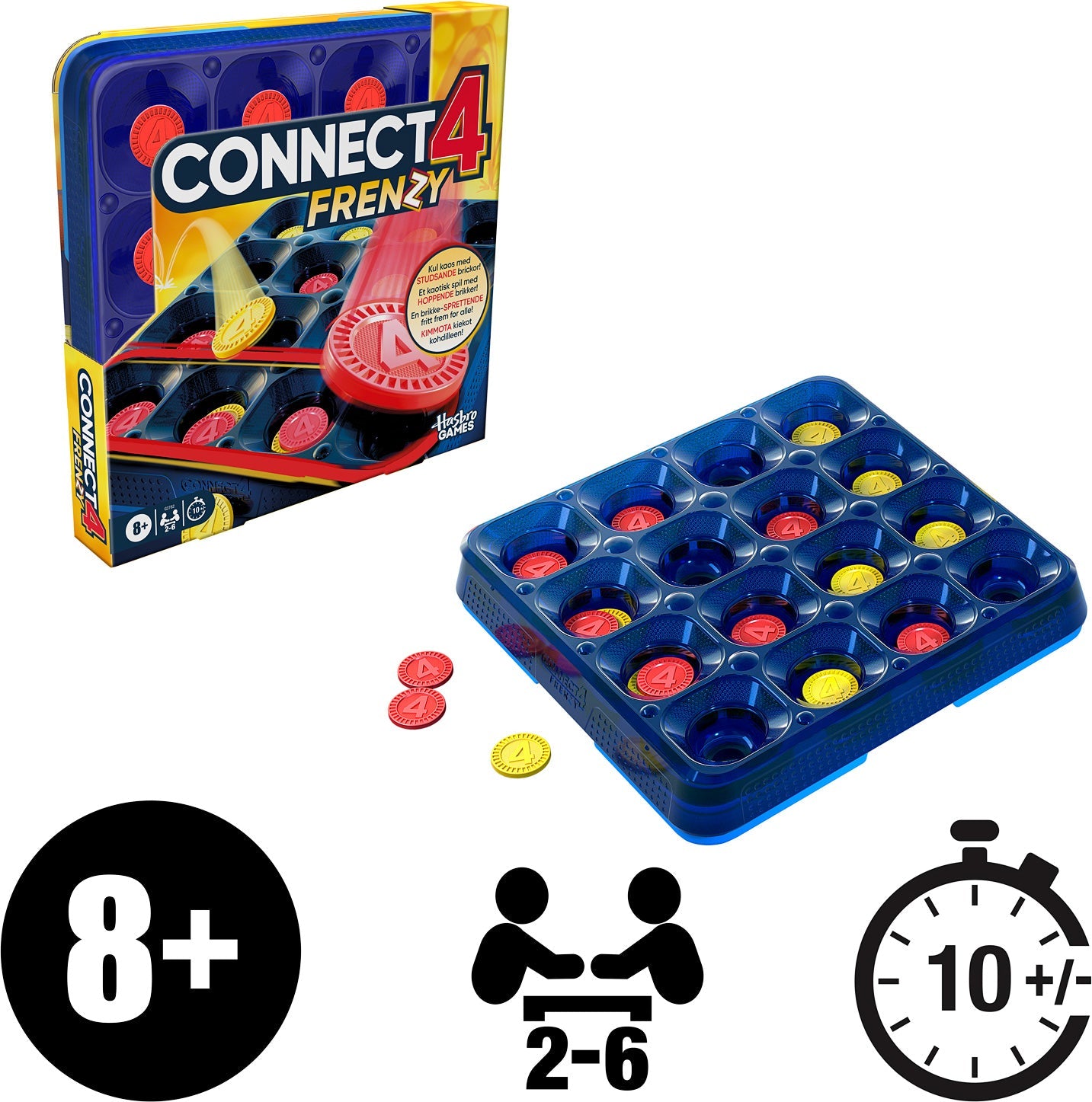 Connect 4 Frenzy Game - Gingerbread House Toys