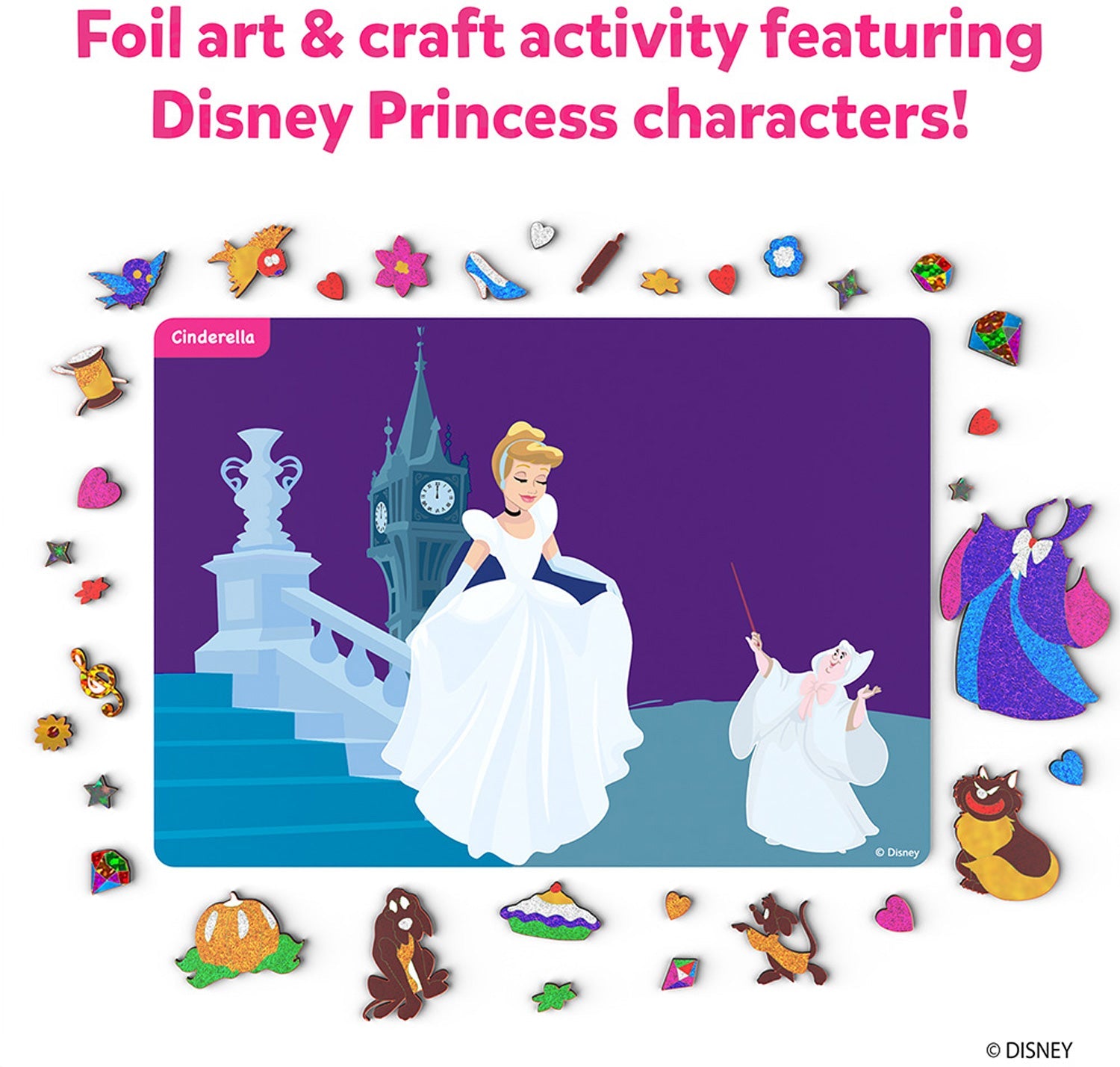 Peel & Press Foil Fun Art Kit - Disney Princess - Gingerbread