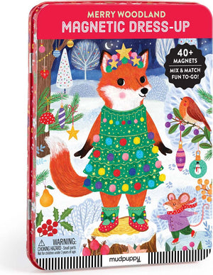 Mudpuppy Merry Woodland Magnetic Dress-Up Set