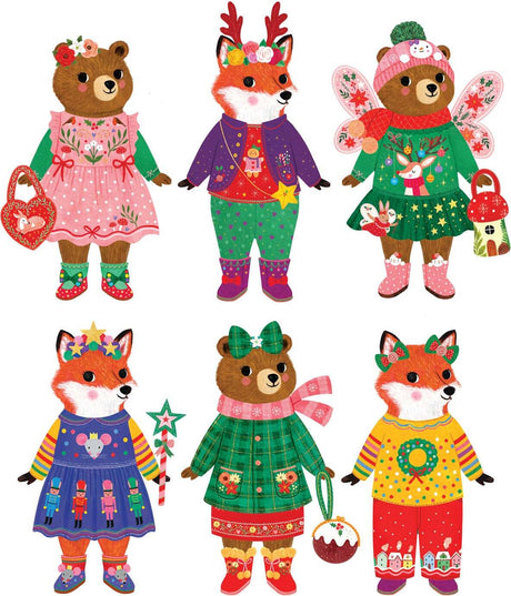 Mudpuppy Merry Woodland Magnetic Dress-Up Set