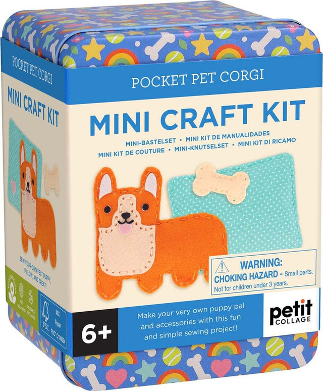 Petit Collage Mini Craft Kit: Pocket Corgi