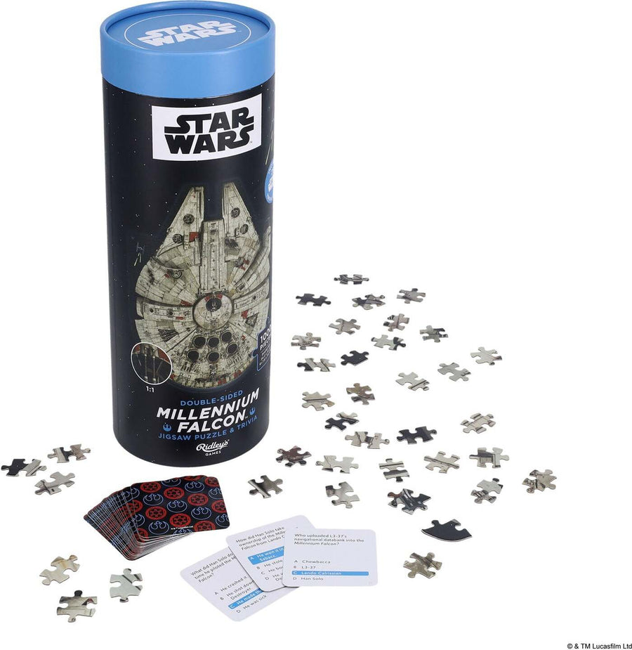 Star Wars Millennium Falcon Jigsaw Puzzle and Trivia: 1000 pieces ...