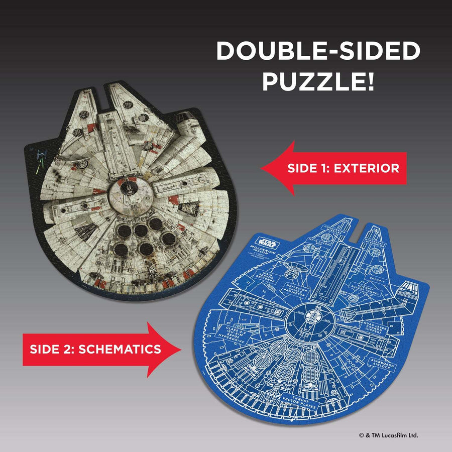 Star Wars Millennium Falcon Jigsaw Puzzle and Trivia: 1000 pieces ...