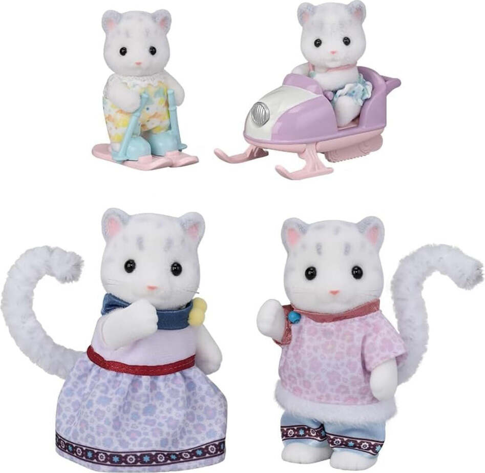 Calico Critters Snow Leopard Family