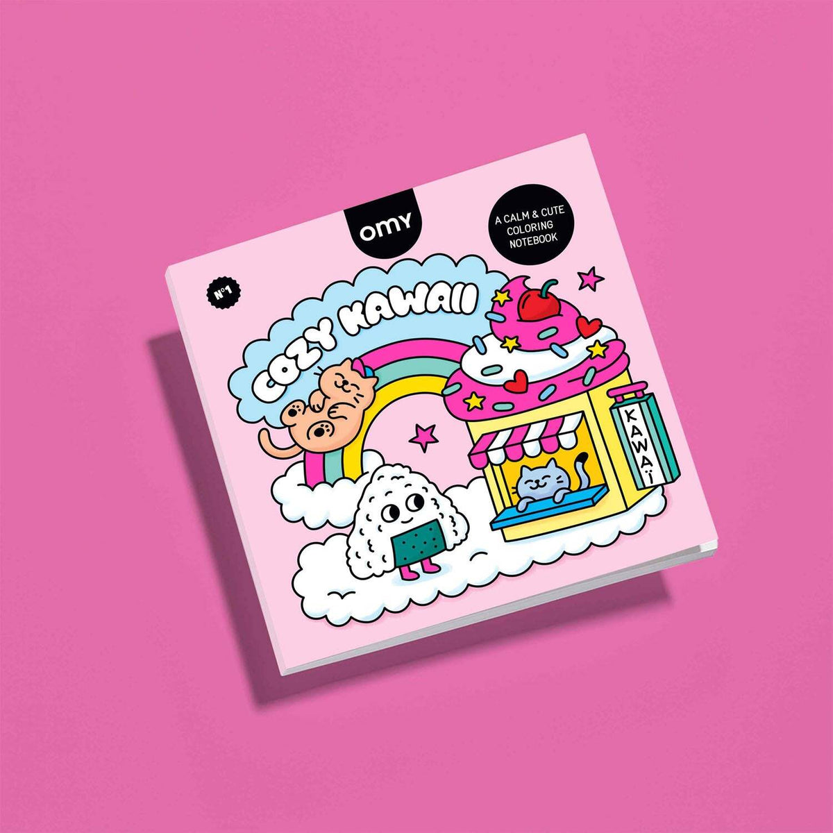 Cozy Art Kawaii Coloring Notebook