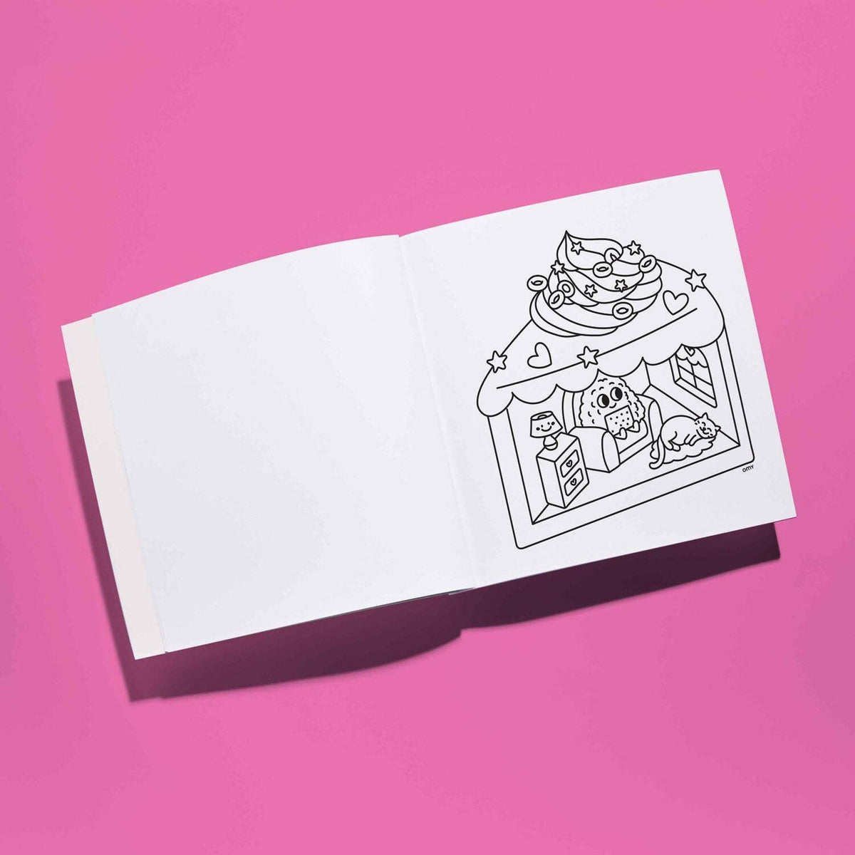 Cozy Art Kawaii Coloring Notebook