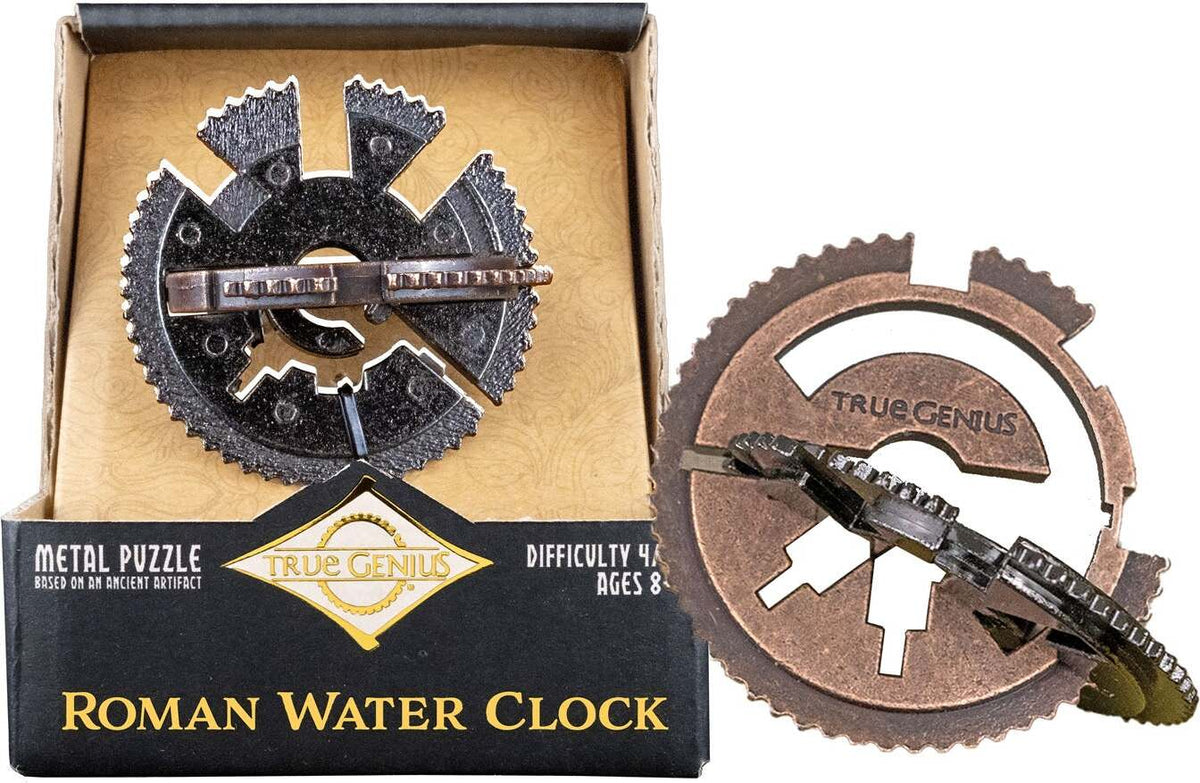 True Genius Roman Water Clock Metal Puzzle