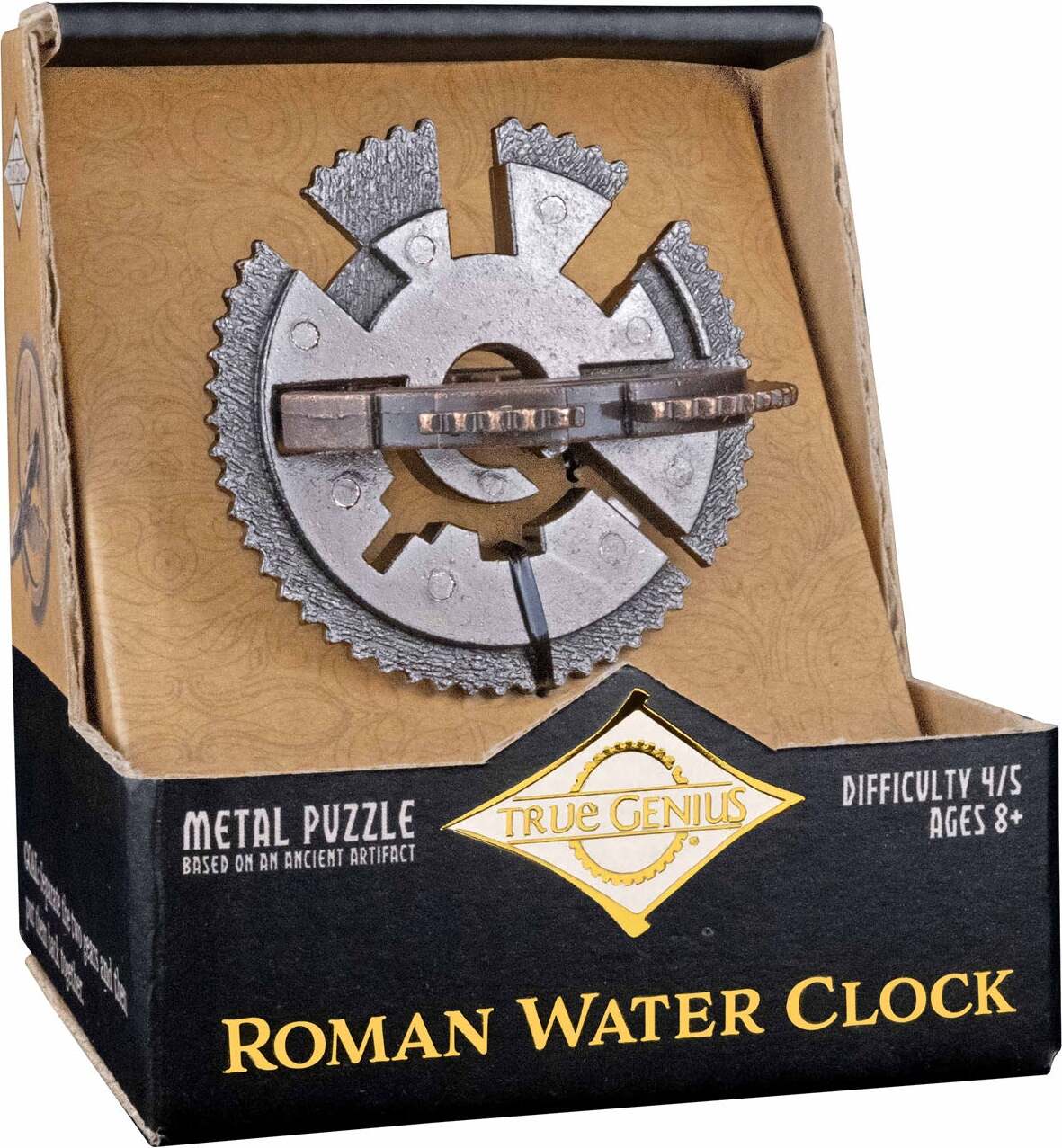 True Genius Roman Water Clock Metal Puzzle