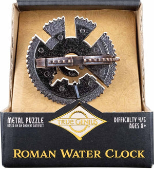 True Genius Roman Water Clock Metal Puzzle