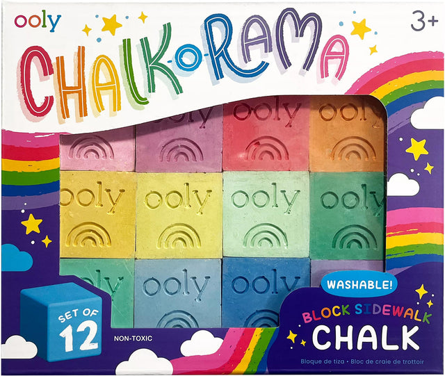 Chalk-o-Rama Block Sidewalk Chalk - 12 pk