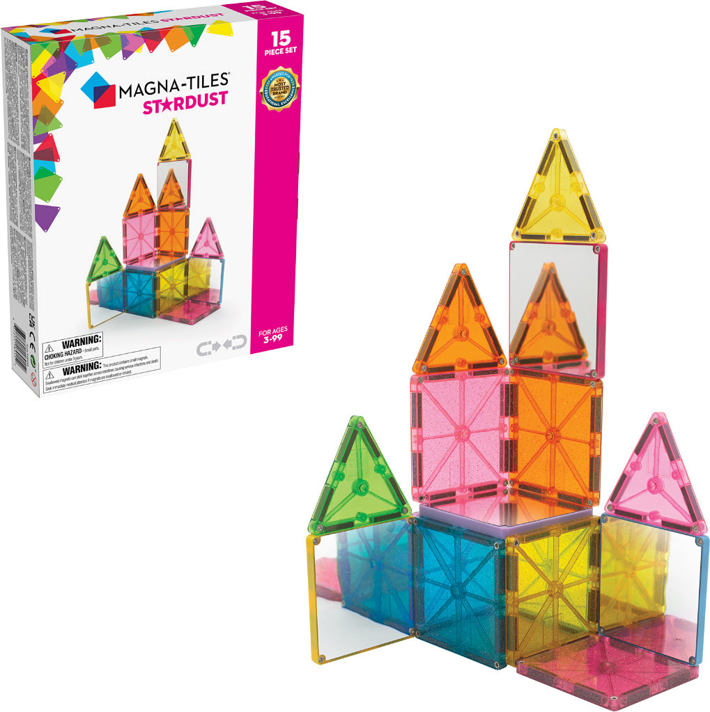 Magna-Tiles® Stardust 15 Piece - Gingerbread House Toys