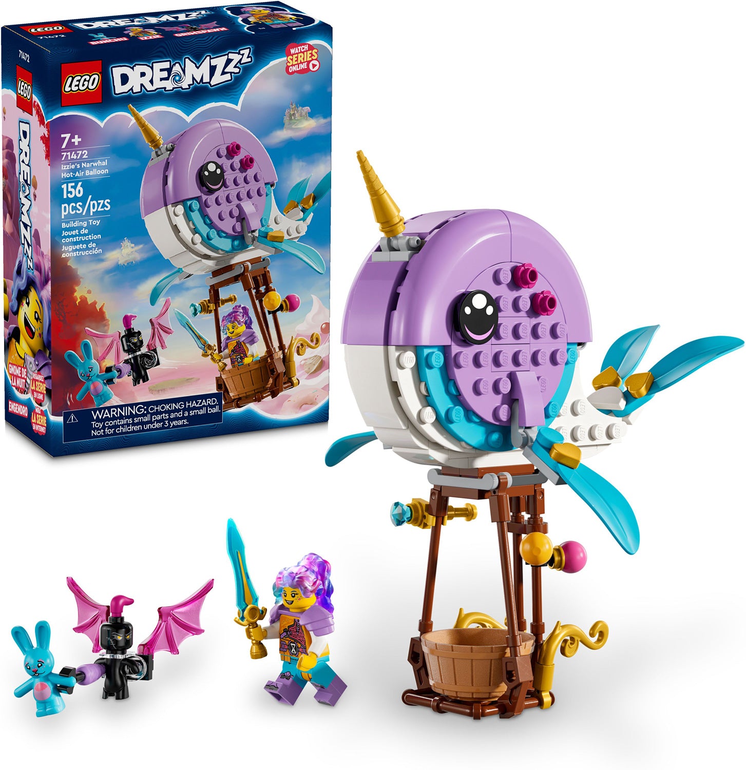 LEGO DREAMZzz Izzie s Narwhal Hot Air Balloon