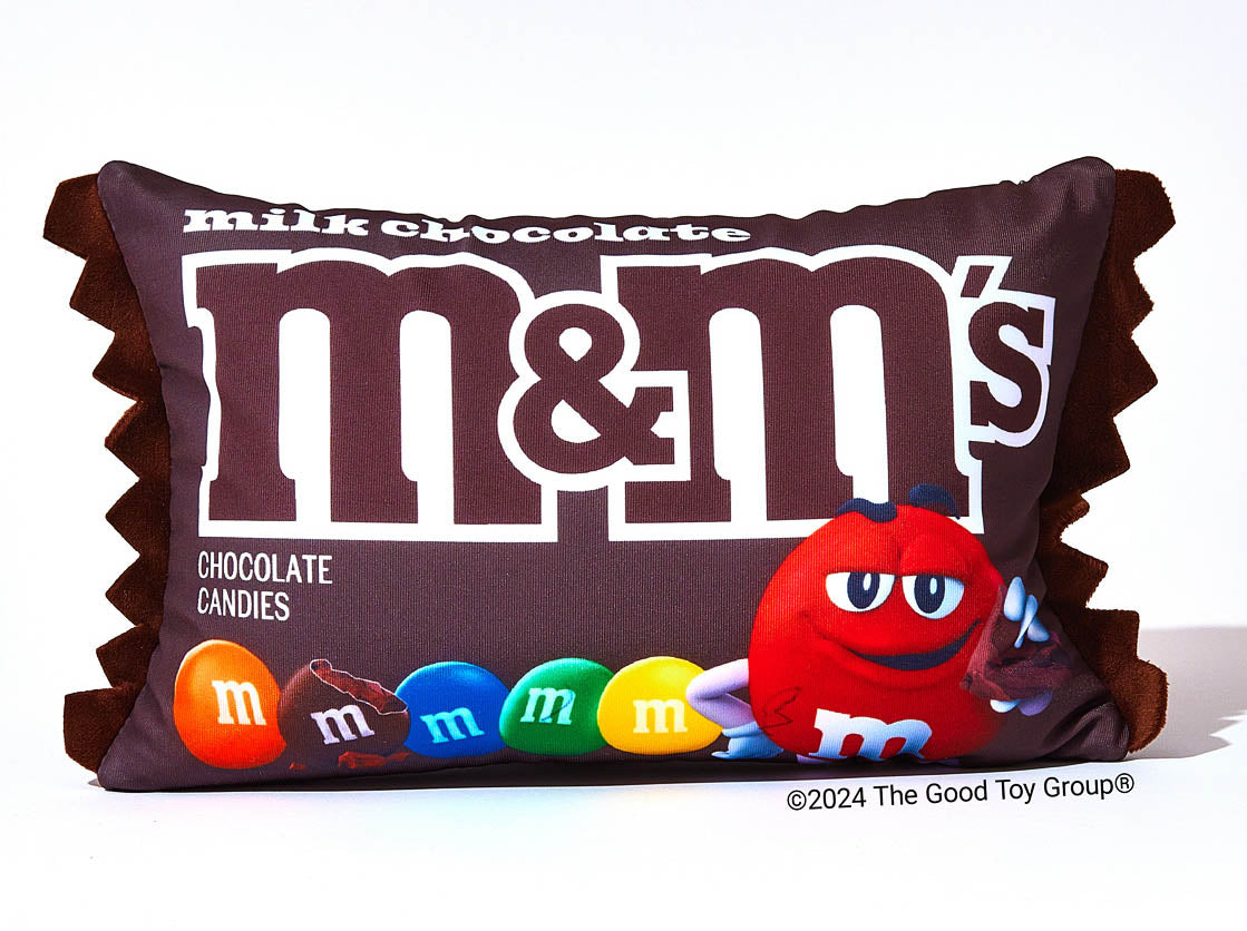 Milk Chocolate M M s Candy Microbead Plush