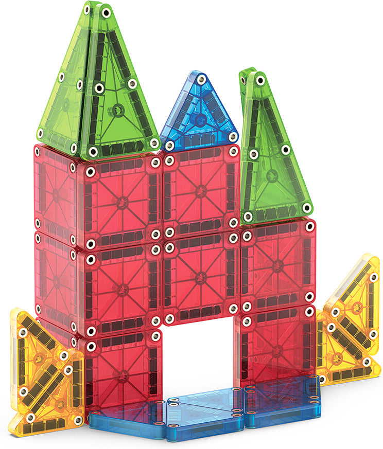 Magna-Tiles microMAGS 26 Piece Travel Set - Gingerbread House Toys