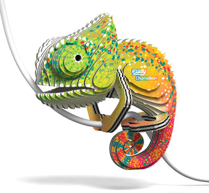 Eugy Chameleon 3D Cardboard Model Kit