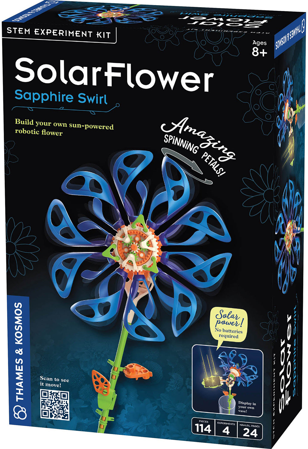 flowerシンギングリン宇宙⑤ SolarFlower Sapphire Swirl - Gingerbread House Toys