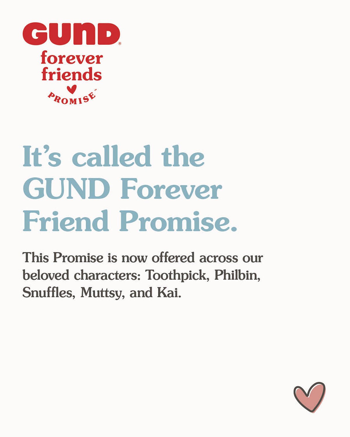 GUND Forever Friends Promise: Kai Bear