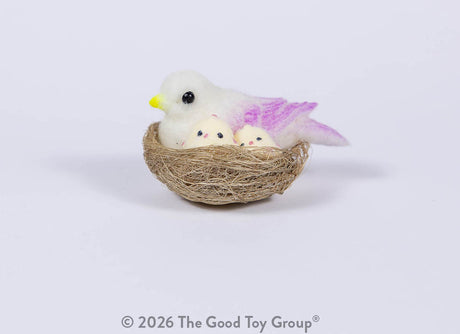 Fuzzy Friends Bird with Babies