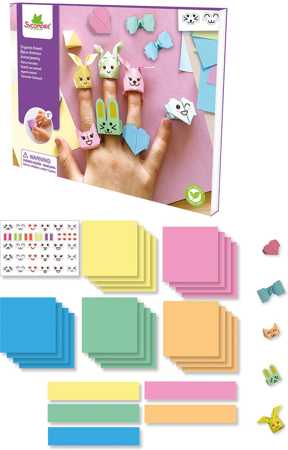 Sycomore Kawaii Origami Animal Jewelry - Gingerbread House Toys