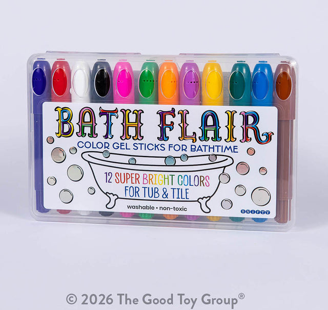 Bath Flair Color Gel Sticks for Bathtime - Set of 12