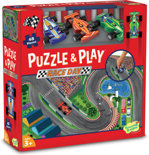 Puzzle & Play: Race Day 48 Piece Floor Puzzle