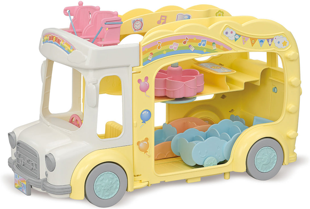 Calico Critters Rainbow Fun Nursery Bus Gingerbread House Toys