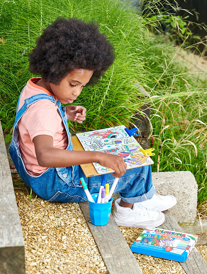 Colortopia: Color by Number Kit with Paint Markers - Epic Adventures