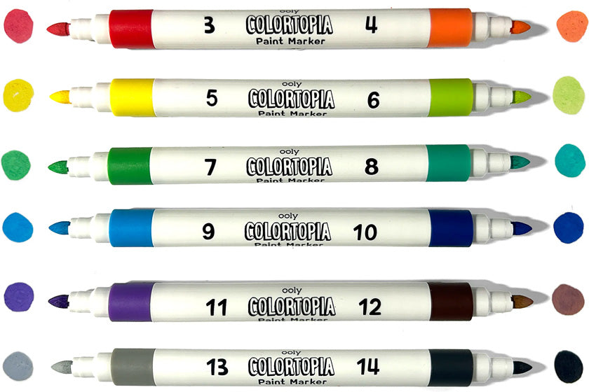 Colortopia: Color by Number Kit with Paint Markers - Epic