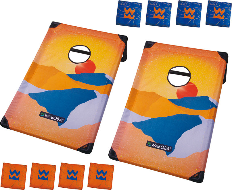 Waboba Travel Cornhole Set - Gingerbread House Toys