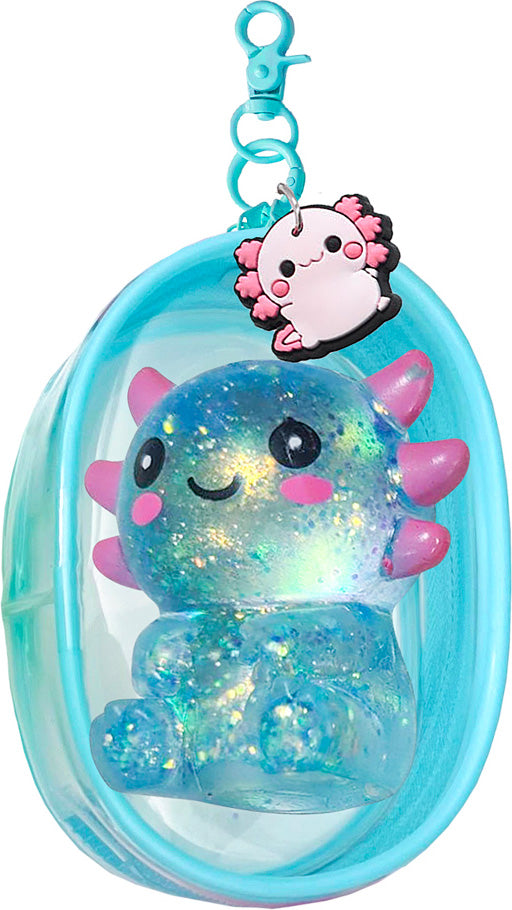 Squishy Axolotl Backpack Buddiez - Gingerbread House Toys