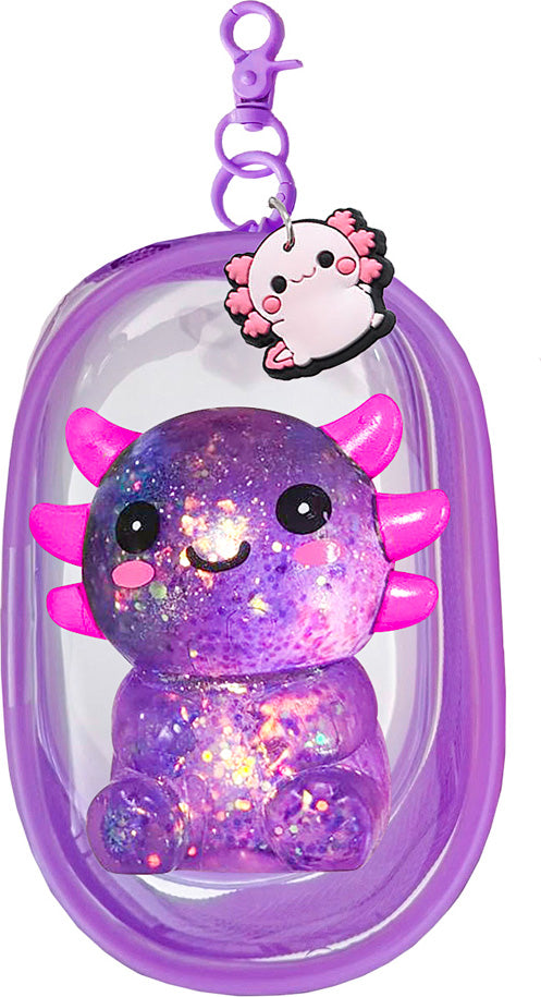 Squishy Axolotl Backpack Buddiez - Gingerbread House Toys