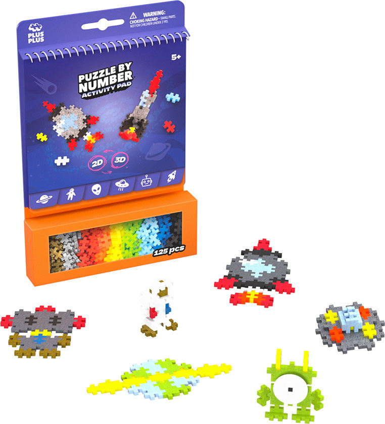 Plus-Plus Puzzle by Number Activity Pad