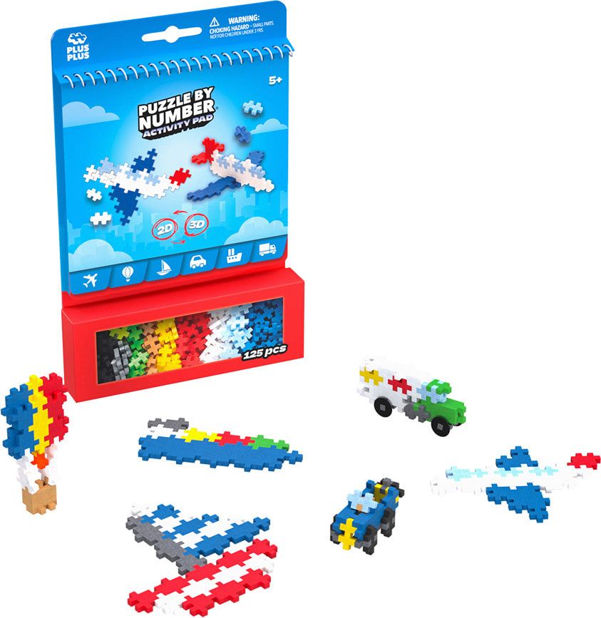 Plus-Plus Puzzle by Number Activity Pad