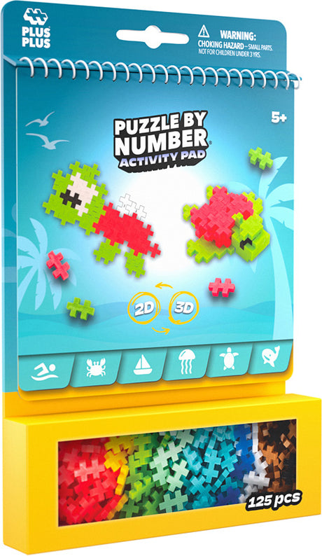 Plus-Plus Puzzle by Number Activity Pad