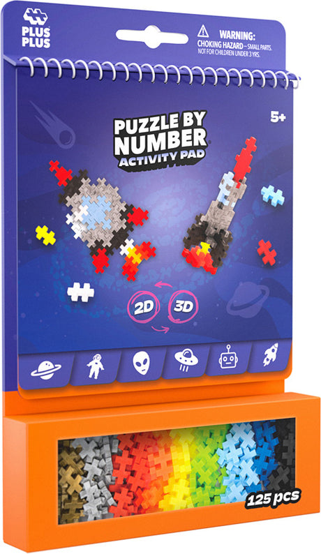Plus-Plus Puzzle by Number Activity Pad