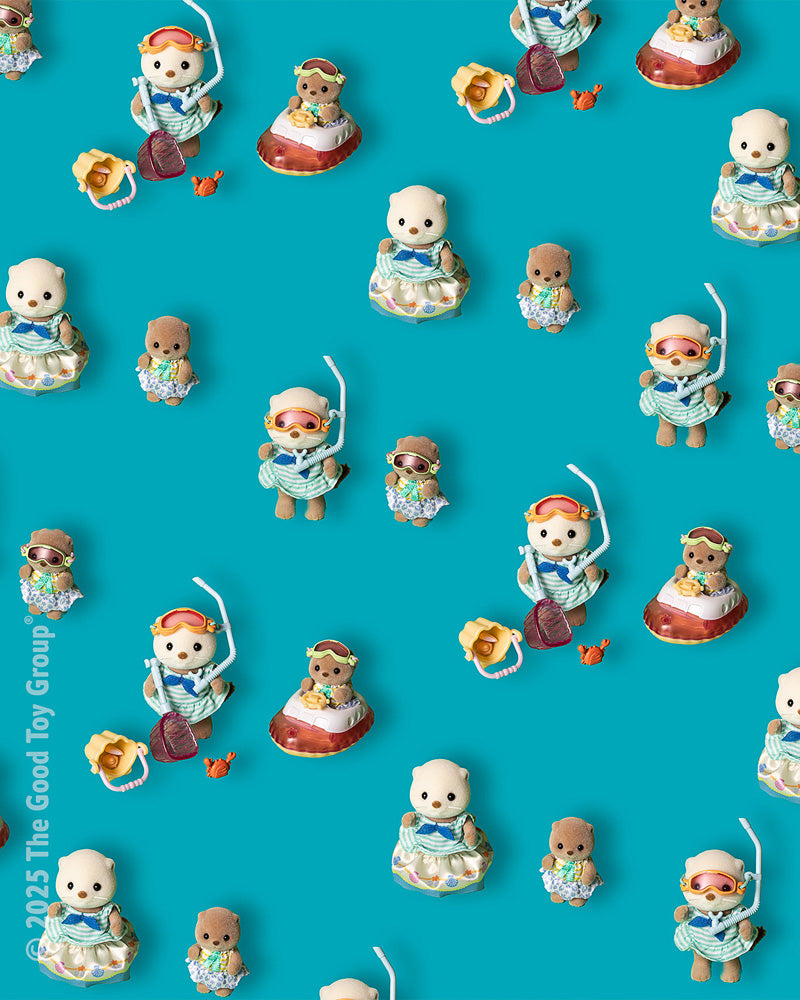 Calico Critters Sea Otter Sisters Splashy Snorkel Set