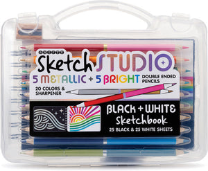 Sketch Studio Black & White Sketchbook Travel Set